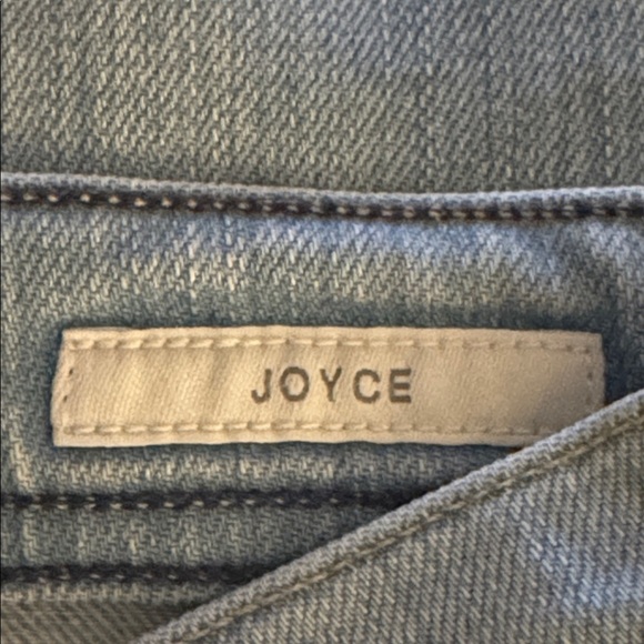 AGOLDE Light Blue Distressed Wide Leg Jeans Mid Rise Sz 27 Joyce Designer Denim - Picture 6 of 9